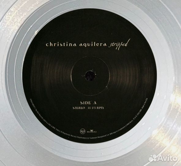 Christina Aguilera Stripped платиновый винил в рам