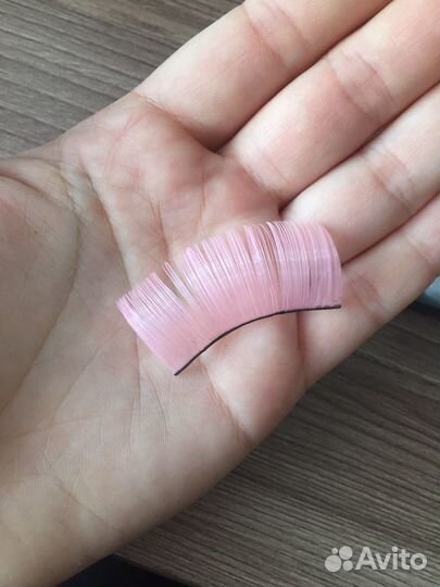 Накладные ресницы розовые большие карнавальные