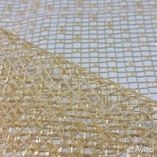 Тюль золото