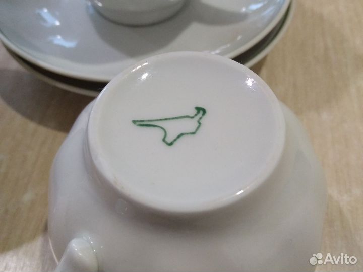 Кофейный сервиз Дулево, частично