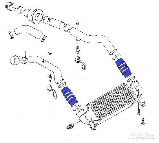Силиконовые патрубки интеркулера Tourneo Connect