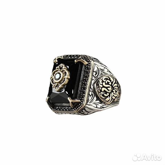 Мужской перстень серебро