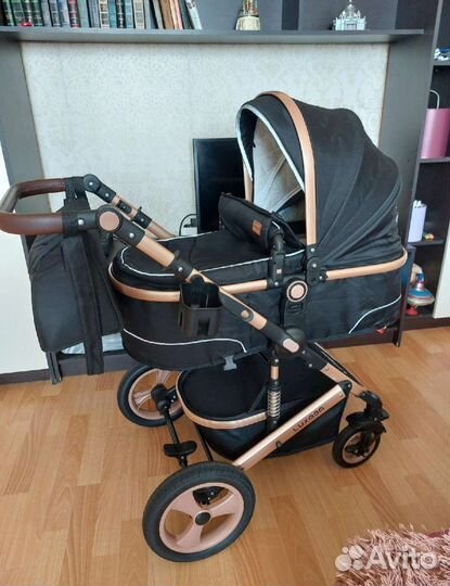 Коляска 2 в 1 luxmom 518 утепленная