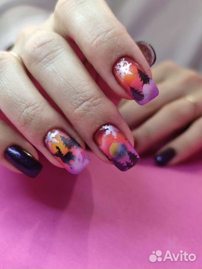 Маникюр покрытие гель лак