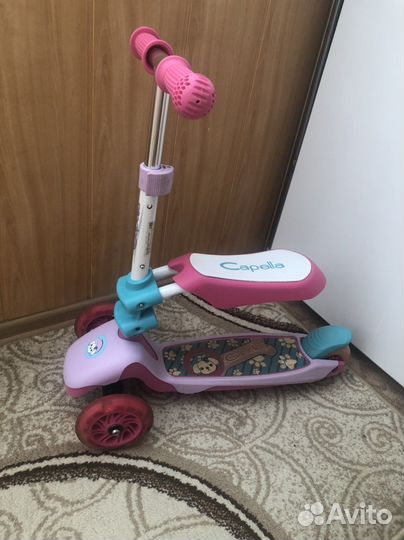 Самокат детский с сиденьем