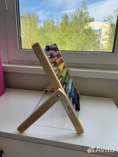 Счеты детские деревянные IKEA игрушка деревянная