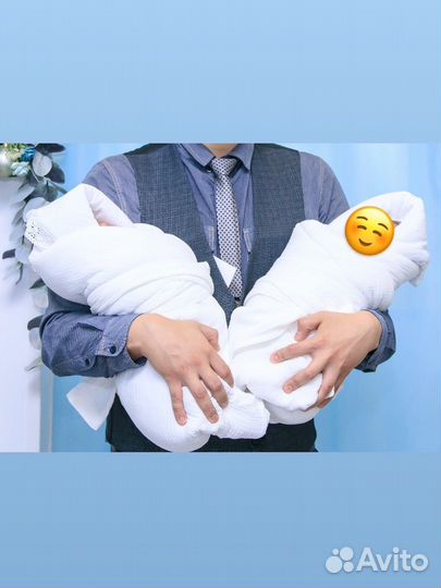 Муслиновый конверт на выписку