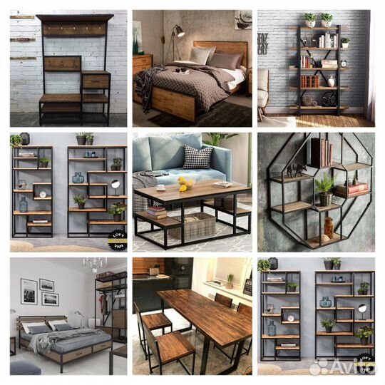 Мебель под заказ в стиле лофт