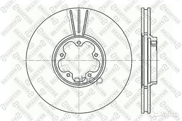 6020-2544V-SX диск торм. пер. Ford Transit 2