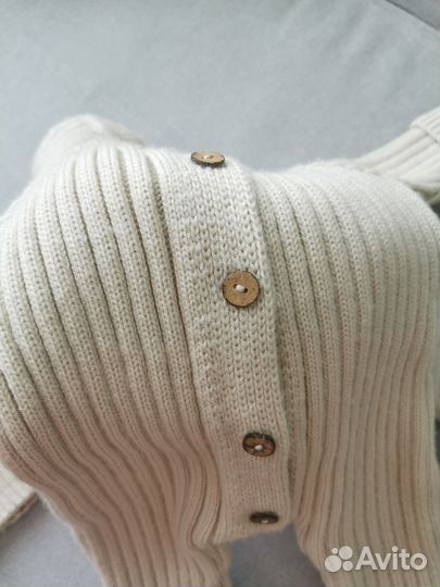 Вязаный костюм для новорождённого