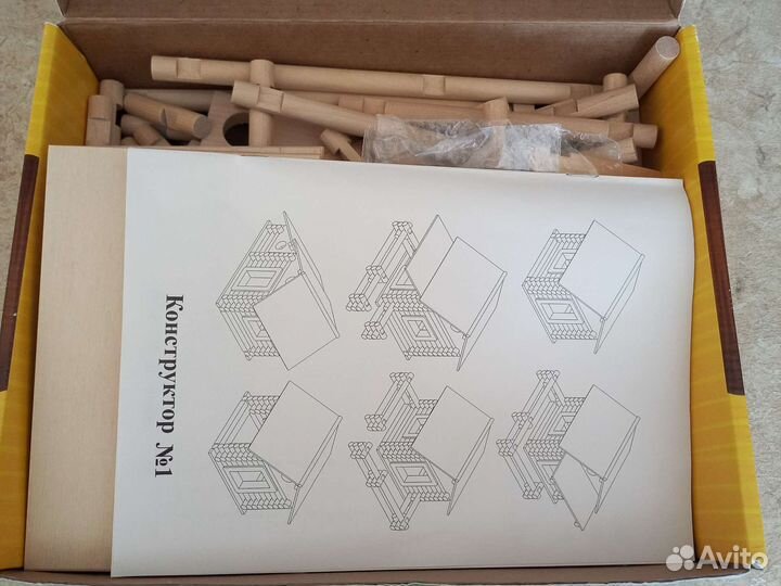 Конструктор деренянный из березы