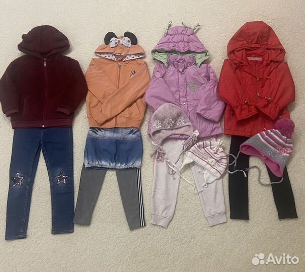 Пакет вещей на девочку 98-104 см