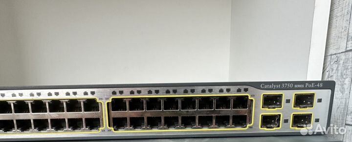 Коммутатор cisco WS-C3750-48PS-S POE