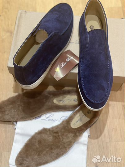 Лоферы мужские loro piana зимние 44размера