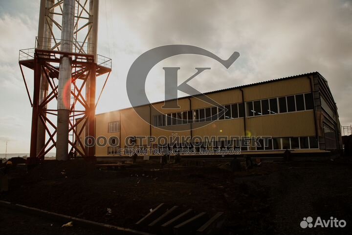 Ангары крытые токи и промышленные навесы xc1038