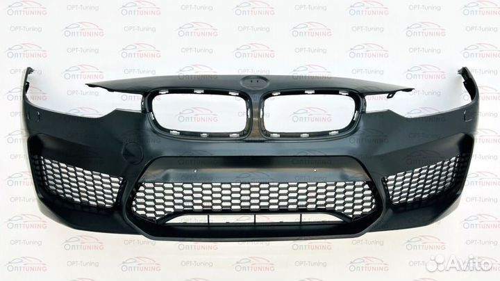 Передний бампер в стиле M5 F90 на BMW 3 F30/F31