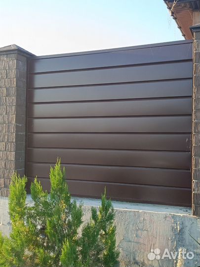 Забор из сайдинга секция