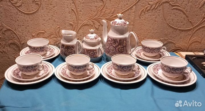 Чайный сервиз СССР рига фарфор