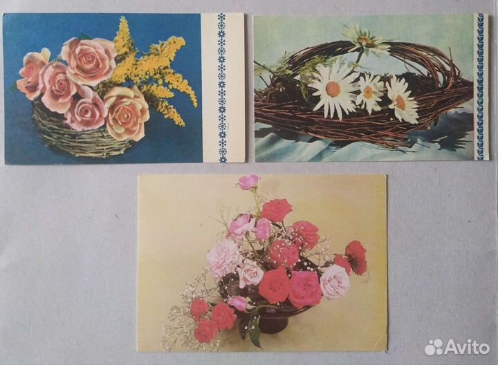 Открытки СССР. Цветы