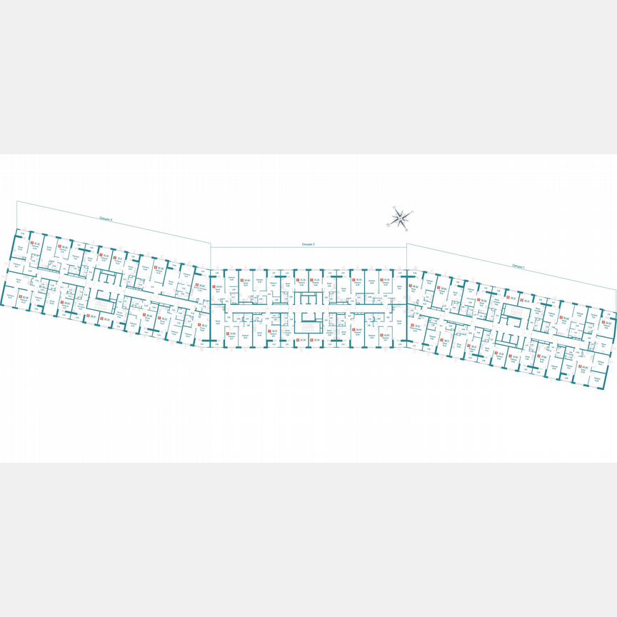3-к. квартира, 66 м², 12/18 эт.