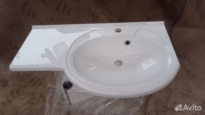 Столешница-умывальник из камня Marmite 75см