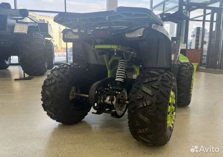 Квадроцикл Motoland 125 wild X черно-зелёный