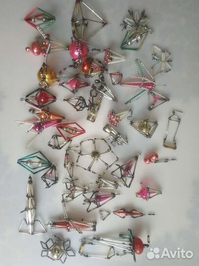 Елочные игрушки СССР глинка