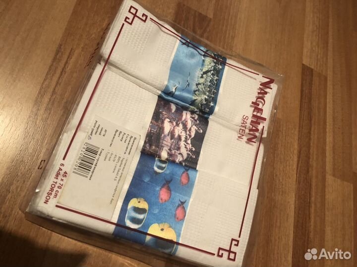 Сатиновые полотенца (набор 6шт)