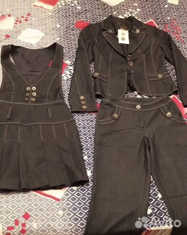 Костюм тройка подростковый для девочки, новый