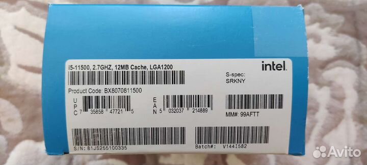 Процессор intel core i5 11500 BOX