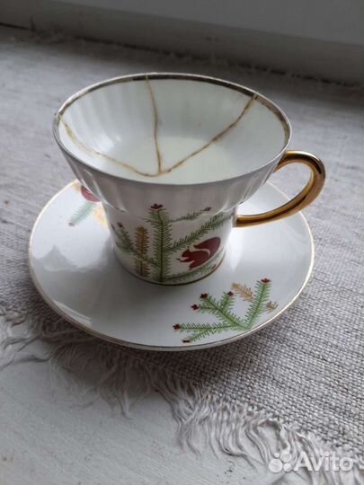 Чайная пара лфз/редкость/в реставрацию