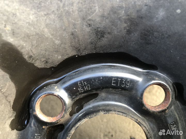 Резина зимняя в сборе дисках 185/65R15, 2 колёса