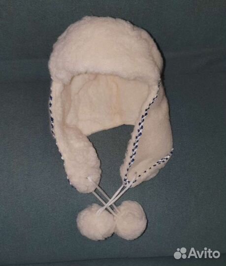 Комплект шапка и шарф из овечьей шерсти