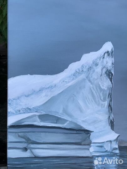 Картина маслом айсберг