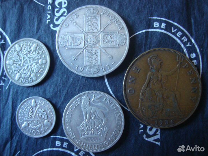 Набор серебряных монет Великобритании (Георг V)