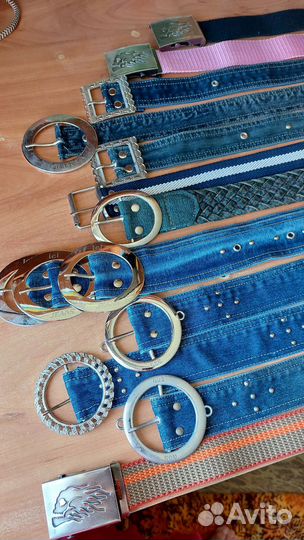Ремни джинсовые и кожанные
