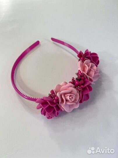 Ободок с цветами