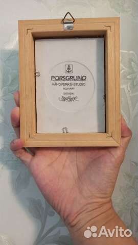 Коллекционная картина фарфор Маковое поле Норвегия