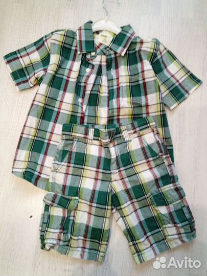 Костюм Crazy8 шорты и рубашка 104р