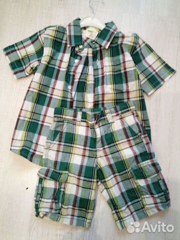 Костюм Crazy8 шорты и рубашка 104р
