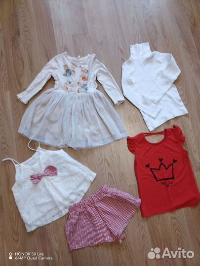 Вещи пакетом для девочки 98 104 на лето Gee Jay