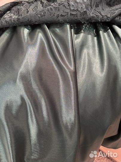 Юбка кружевная длинная с подкладкой 46