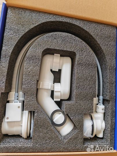 Слив-перелив для ванны (полуавтомат) черный мат