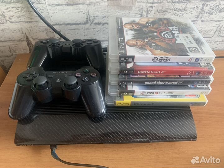 Игровая приставка ps3 super slim