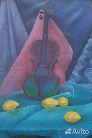 Картина гуашью