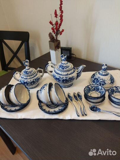 Чайный сервиз гжель