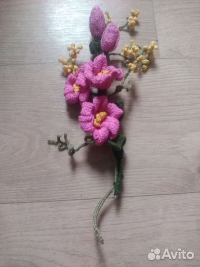 Букет цветов вязаный