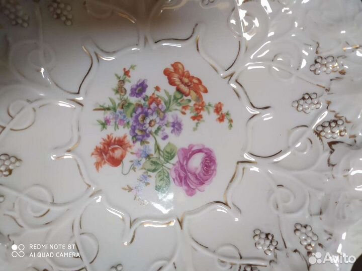 Блюдо дулево виноград