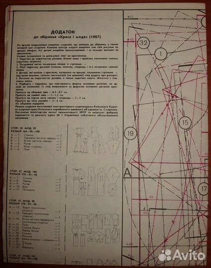 Журнал Краса и мода (Красота и мода) зима 1987-88