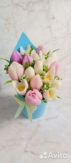 Букет цветов из мыла
